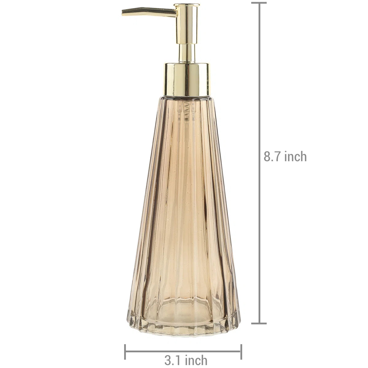 Vintage Glass Lotion Soap Dispenser (Set of 2)